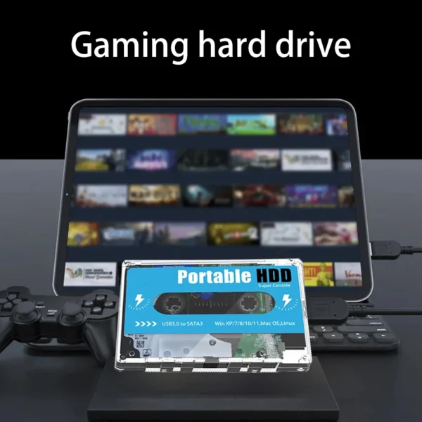 500G HDD Retro Game HDD Support 70 Simulator 55000 Games Batocera Portable External Hard Disk Drive 3.0 USB for PS3/PS2/WIIU/DC - Image 3