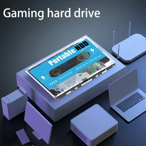 500G HDD Retro Game HDD Support 70 Simulator 55000 Games Batocera Portable External Hard Disk Drive 3.0 USB for PS3/PS2/WIIU/DC - Image 4