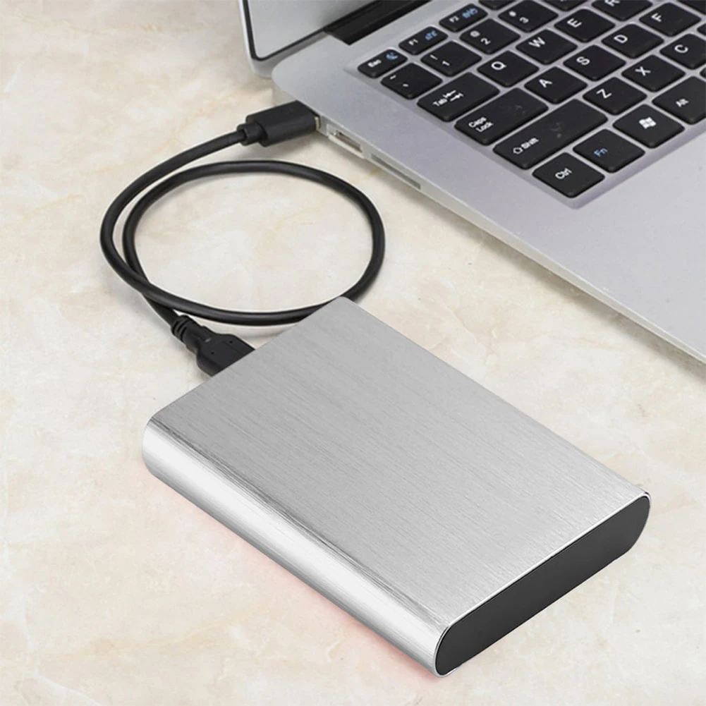 2.5 Inch Metal External Hard Disk Portable USB 3.0 Mobile Hard Drive 1TB External Hard Drive Plug and Play for Macbook Tablet PC