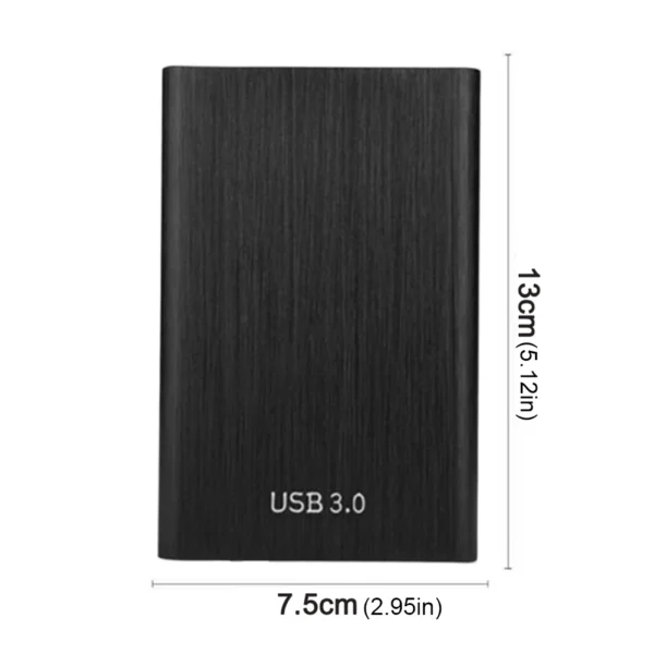 2.5 Inch Metal External Hard Disk Portable USB 3.0 Mobile Hard Drive 1TB External Hard Drive Plug and Play for Macbook Tablet PC - Image 2