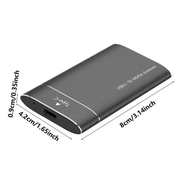 Portable HDd 500GB Hard Disk Storage Expansion USB Hard Drive Black Laptop External Hard Drive Data Storage External Hard Drive - Image 6